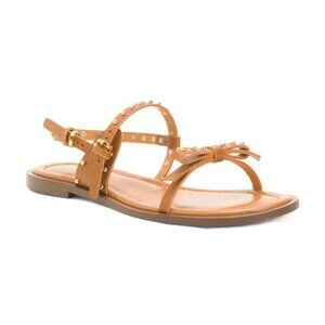 ODISSI Leather Flat Sandals